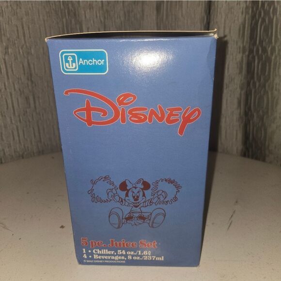 Vintage Disney NOS 5 Piece Juice Set GrandeesVtgEph In Collectable Condition - Picture 4 of 14
